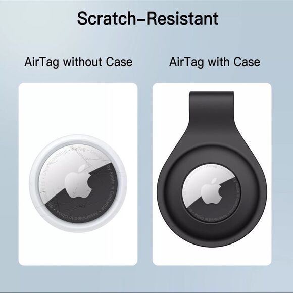 5 for $25🔥Silicone Case for AirTag with Keychain- 2 Pack- New - Picture 6 of 6